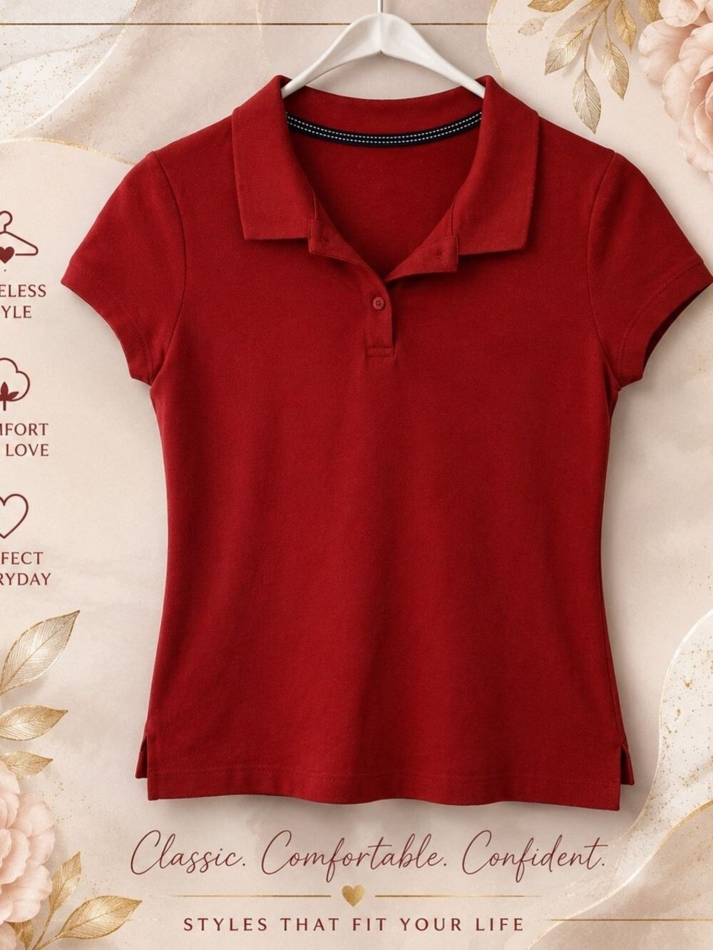 Old Navy Red Girls' Polo Shirt